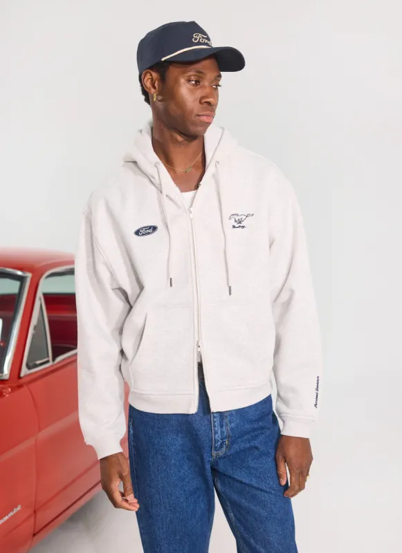 Zip Through Hoodie | Percival x Ford | Ath Grey made by Percival