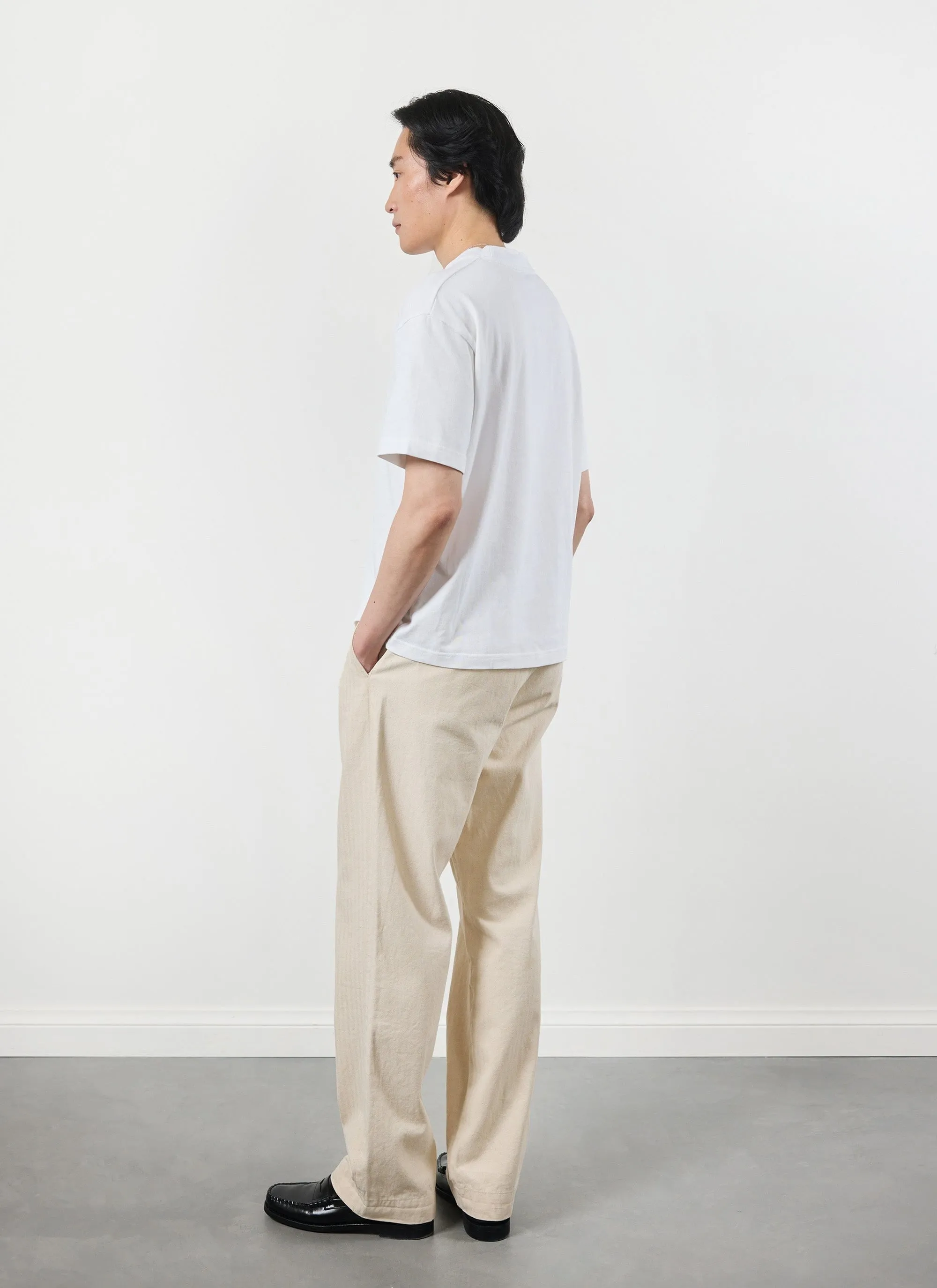 Origami Oversized T Shirt | Embroidered Organic Cotton | White sold by Percival product image thumbnail 4