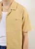 Short Sleeve Cuban Shirt | Linen | Tan sold by Percival
