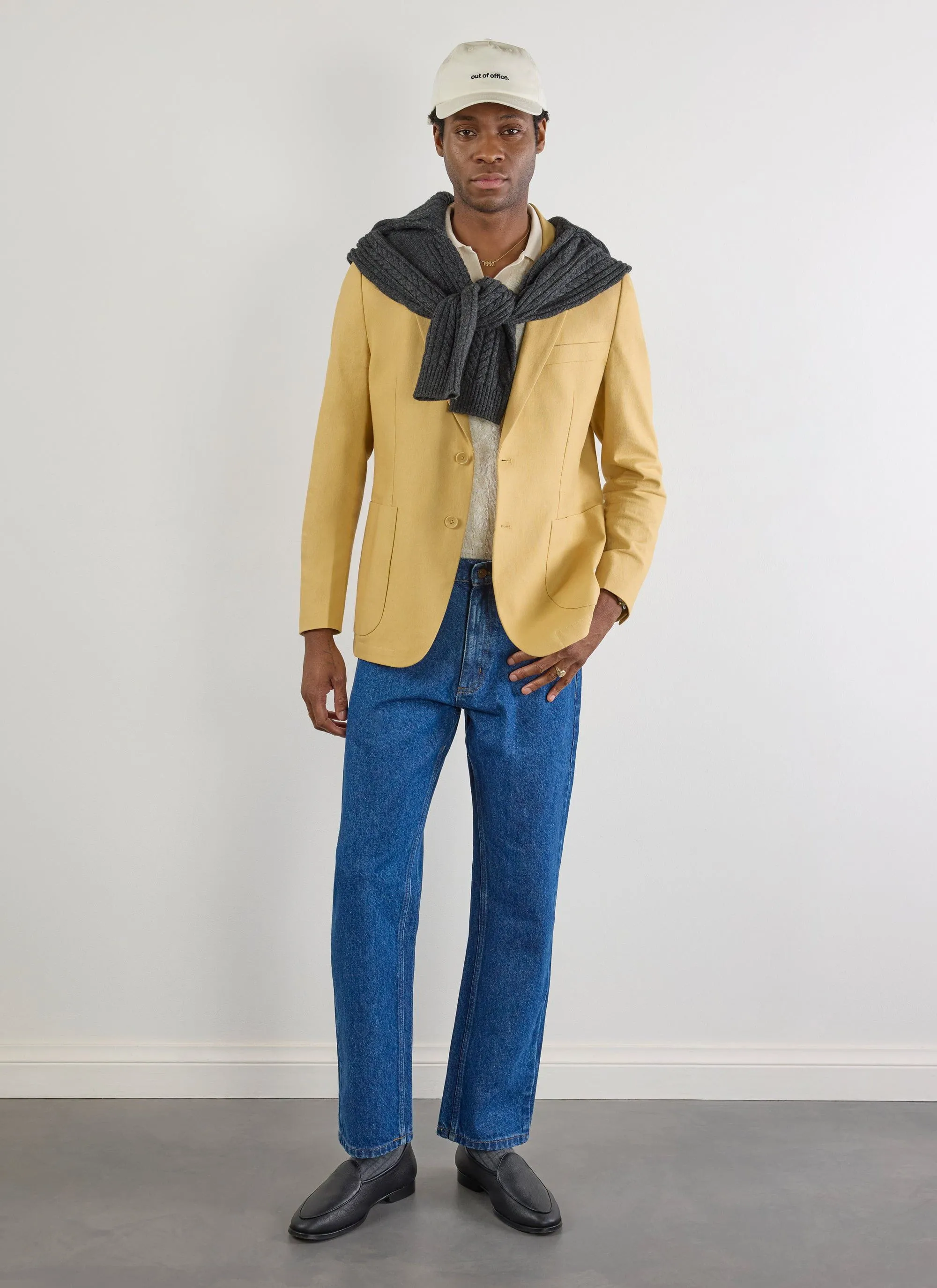 Tailored Linen Blazer | Tan sold by Percival product image thumbnail 3