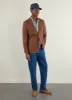 Tailored Linen Blazer | Espresso sold by Percival