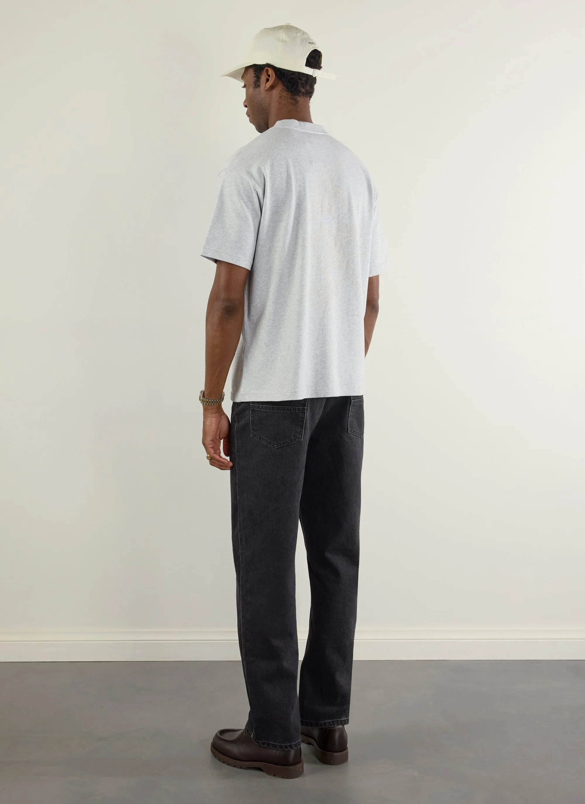 Olive Branch Oversized T Shirt | Organic Cotton | Athletic Grey sold by Percival product image thumbnail 4