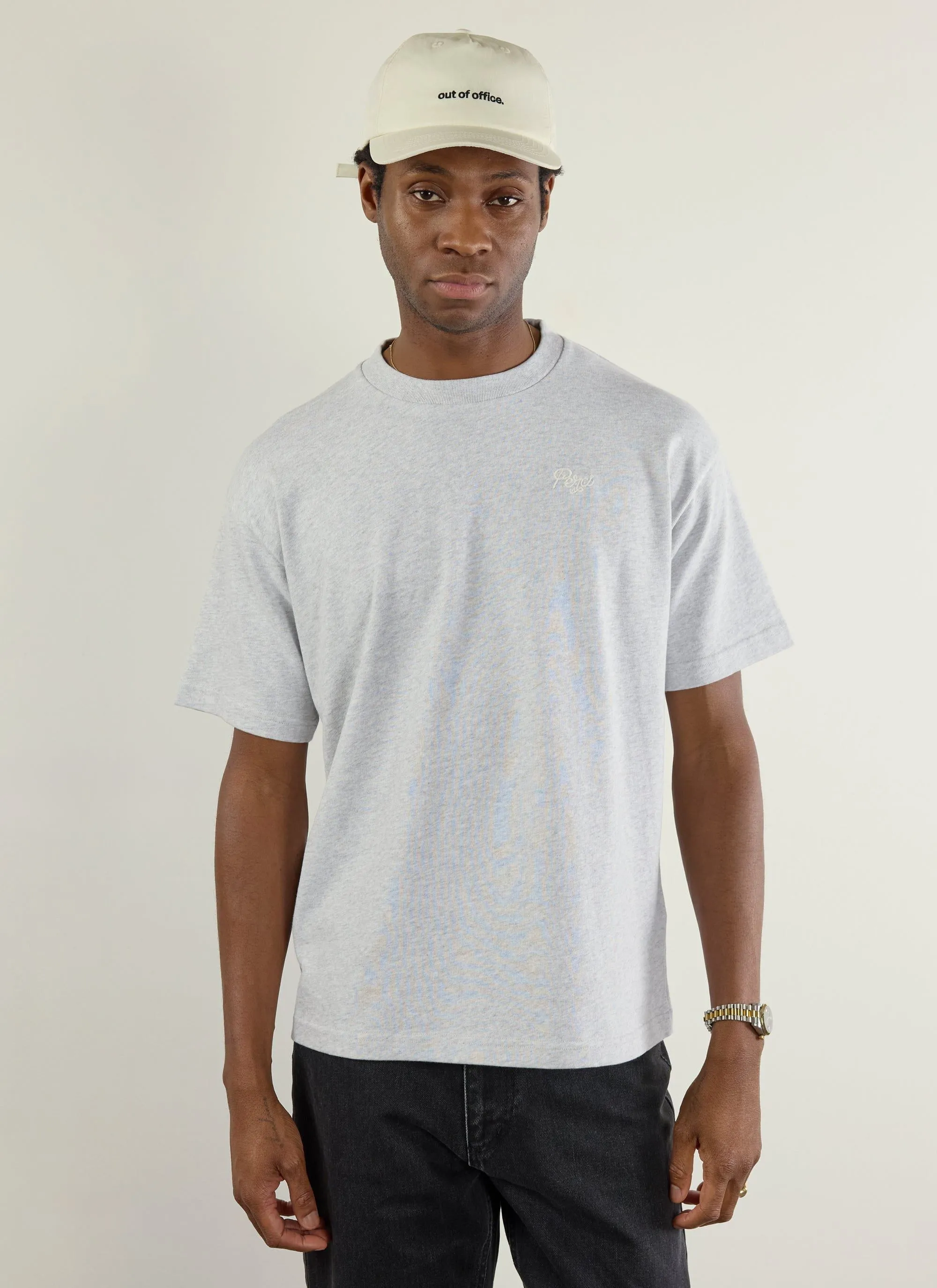 Olive Branch Oversized T Shirt | Organic Cotton | Athletic Grey sold by Percival