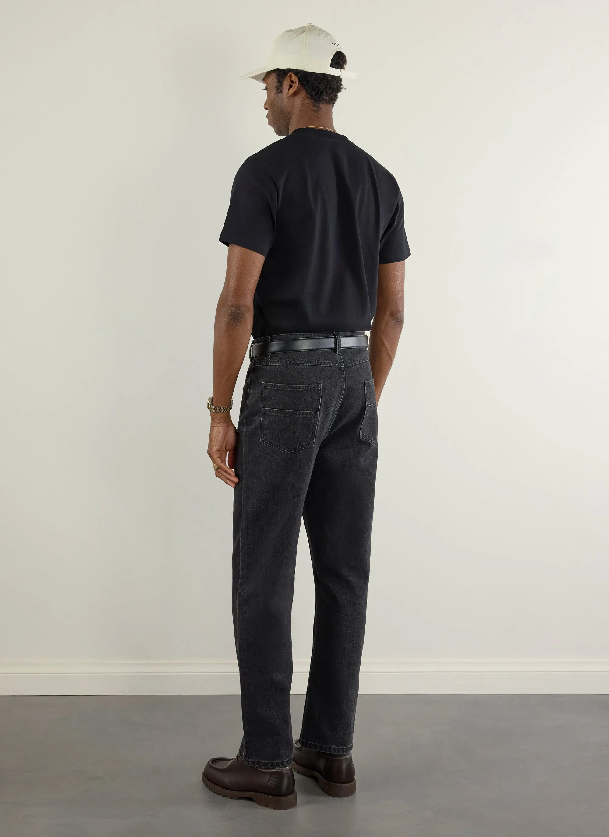 Embroidered Olive T Shirt | Black sold by Percival product image thumbnail 4