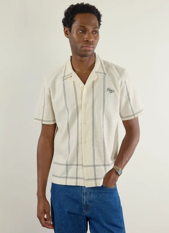 Sicily Cuban Shirt | Ecru sold by Percival