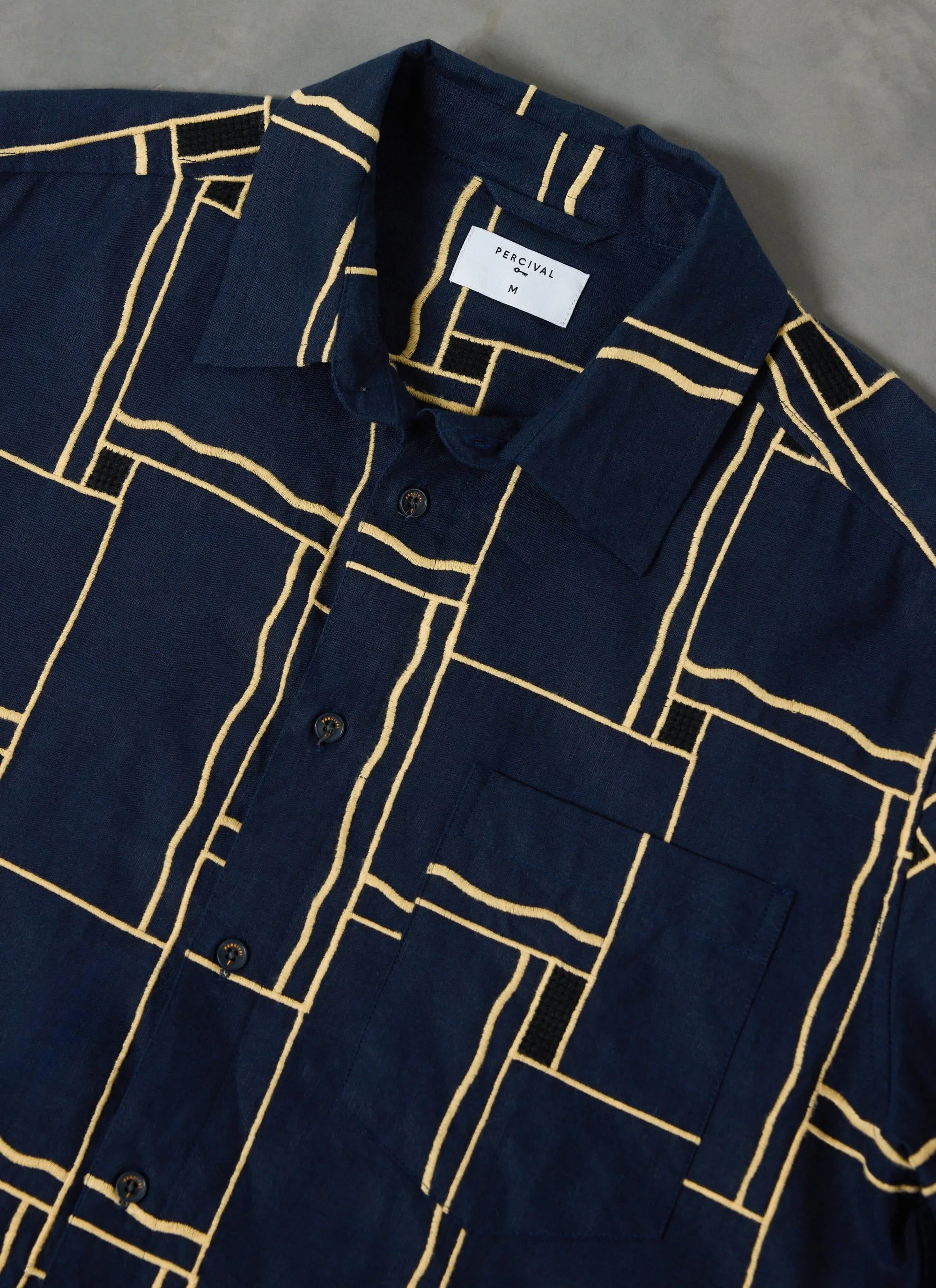 Oversized Verona Shirt | Navy sold by Percival product image thumbnail 2