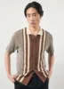 Teramo Knitted Polo Shirt | Ecru sold by Percival