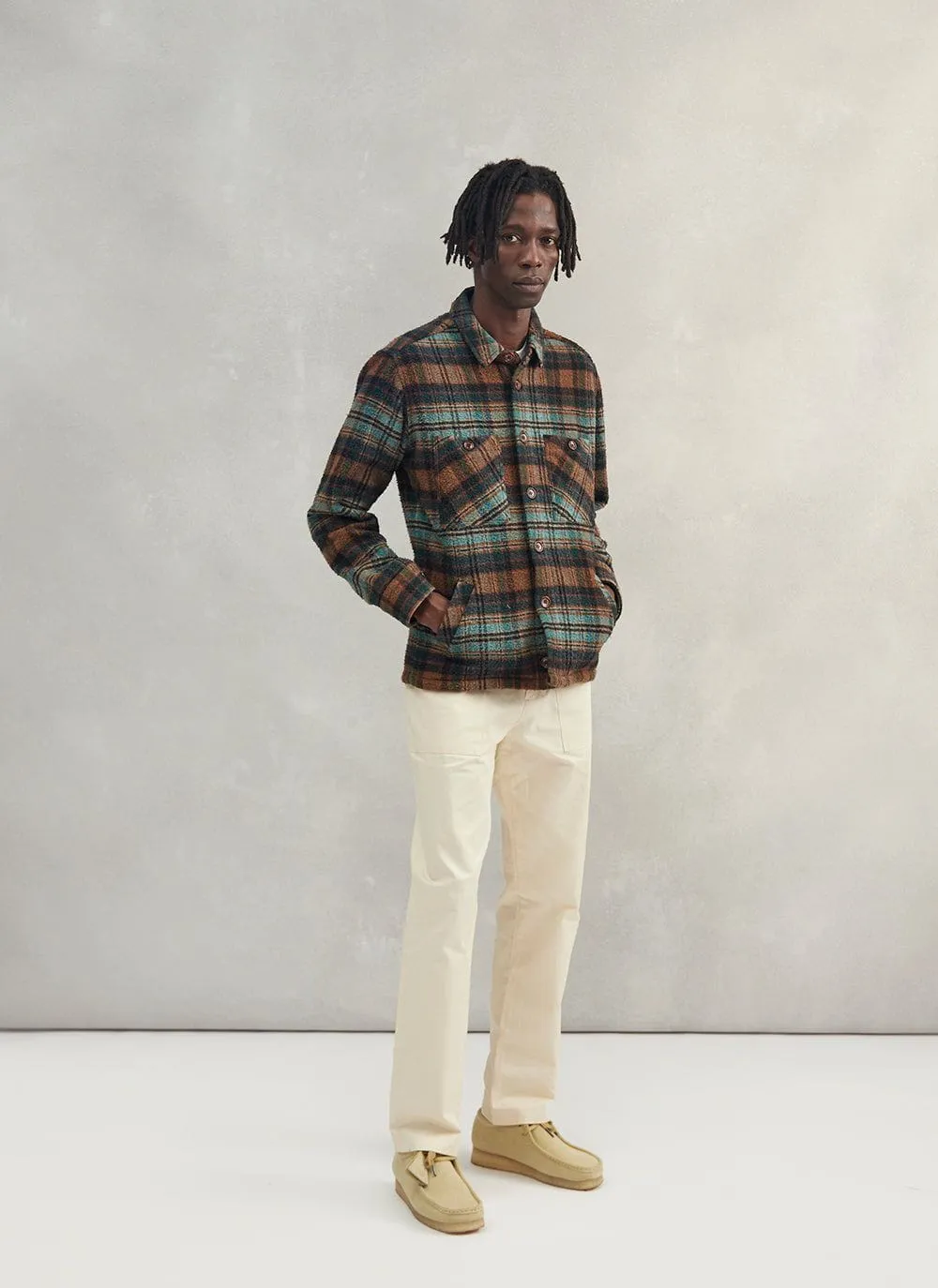 Blanket Overshirt | Casentino Wool | Autumnal Check sold by Percival product image thumbnail 5