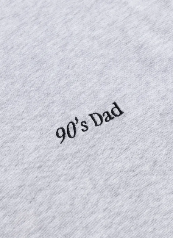 90's Dad T Shirt | Embroidered Organic Cotton | Athletic Grey sold by Percival