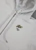Olive Zip Through Hoodie | Embroidered Organic Cotton | Athletic Grey sold by Percival