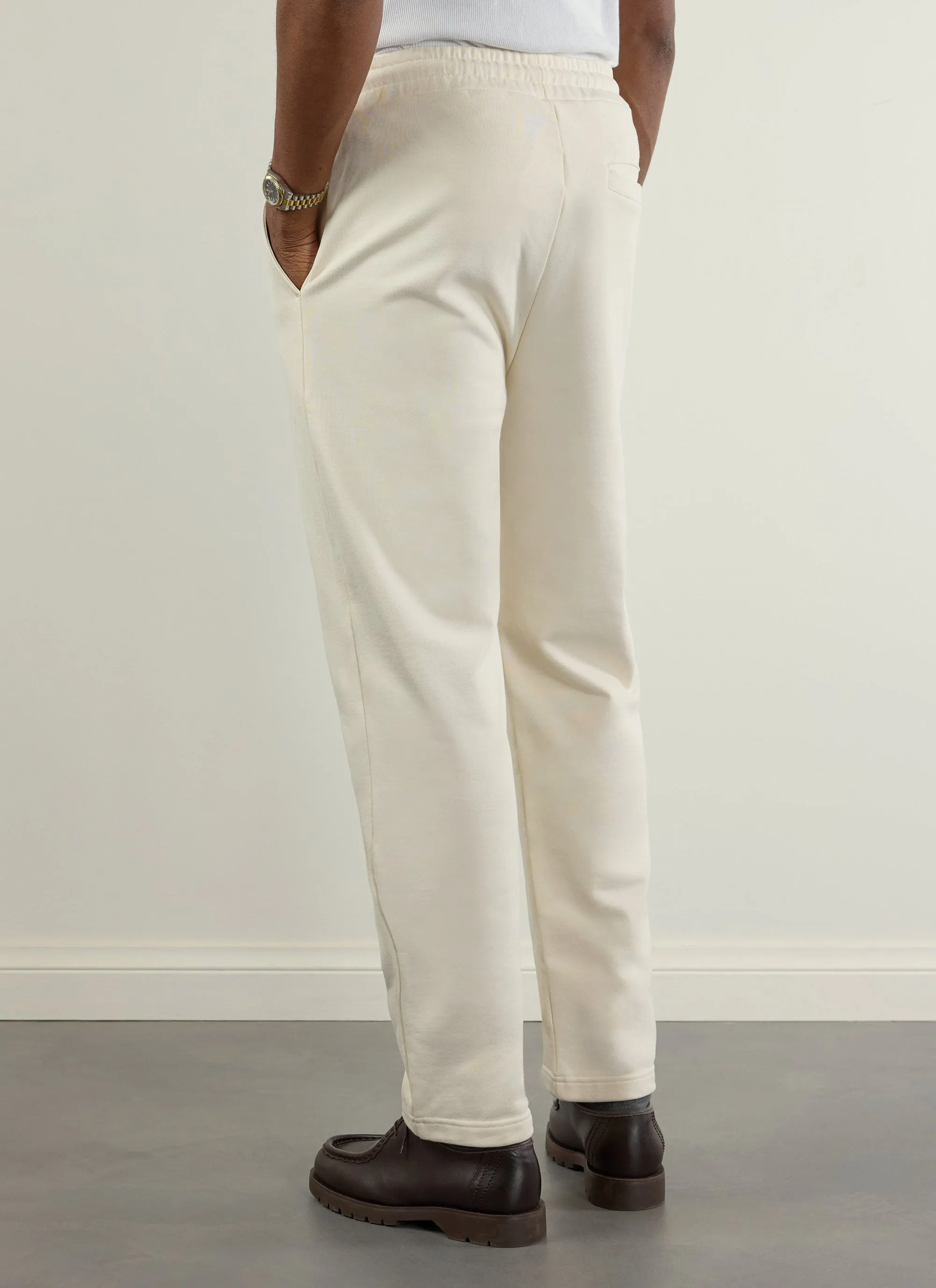 Perci Straight Leg Trackpants | Cotton | Ecru sold by Percival product image thumbnail 4