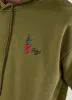 Tomato Hoodie | Embroidered Organic Cotton | Olive sold by Percival
