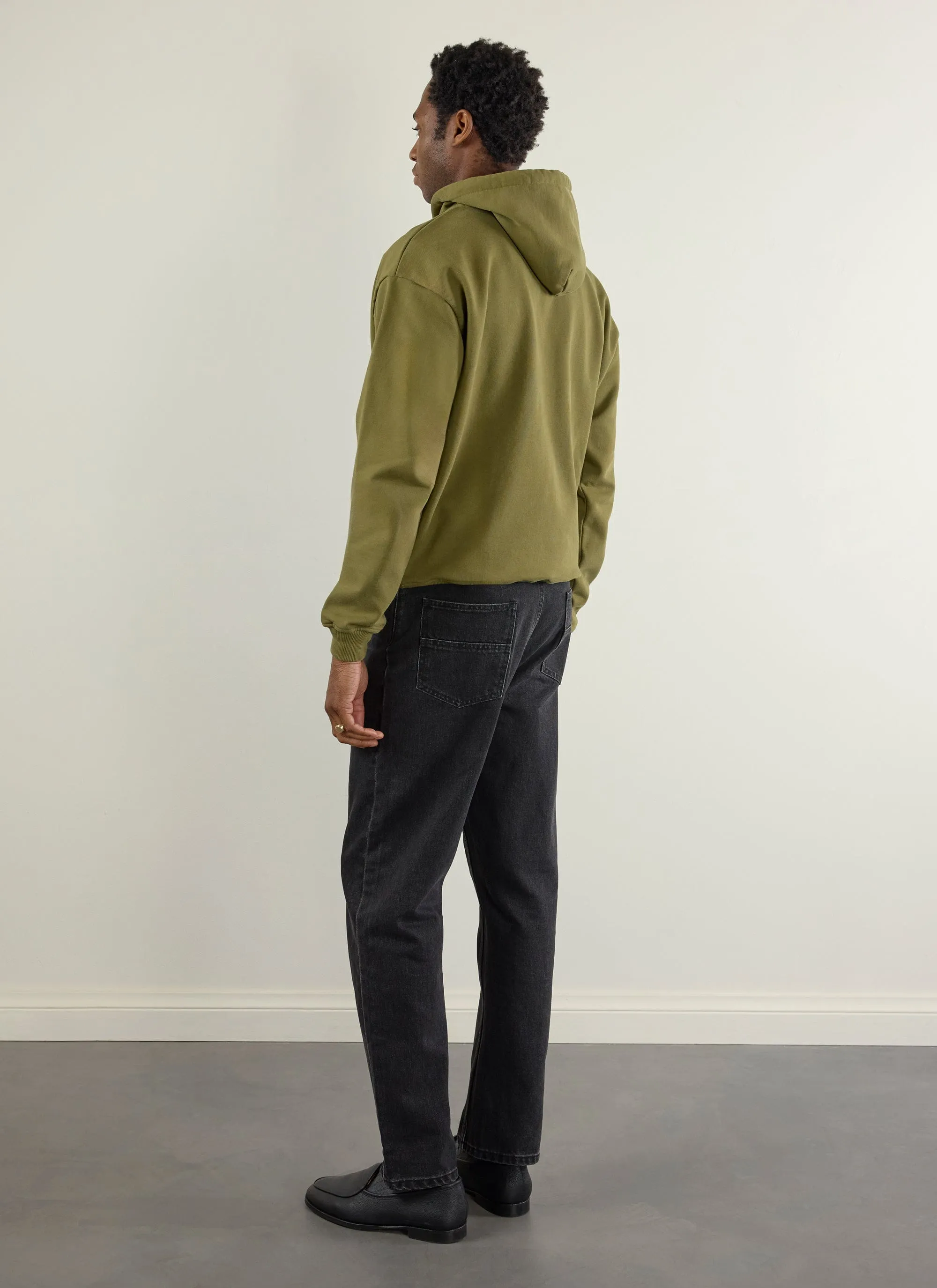 Tomato Hoodie | Embroidered Organic Cotton | Olive sold by Percival product image thumbnail 5