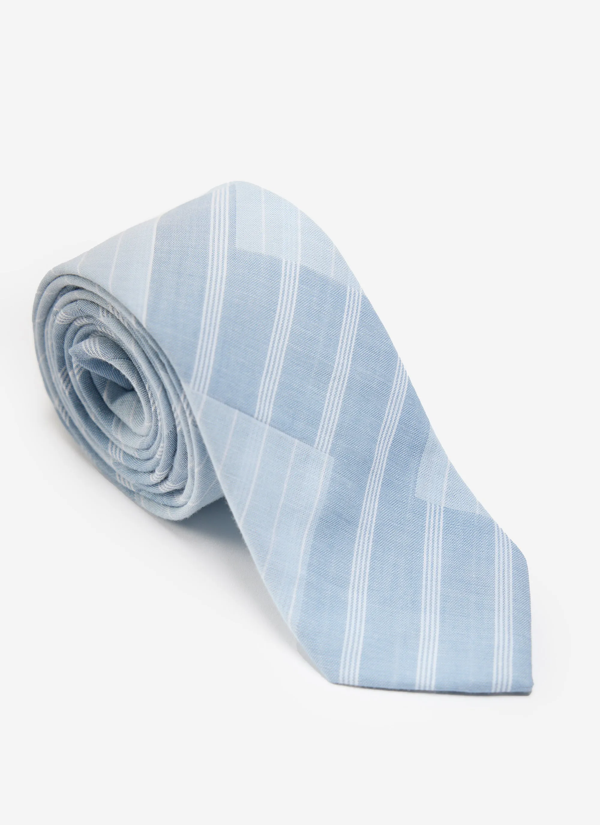 Block Patch Tie | Cotton | Blue sold by Percival product image thumbnail 3