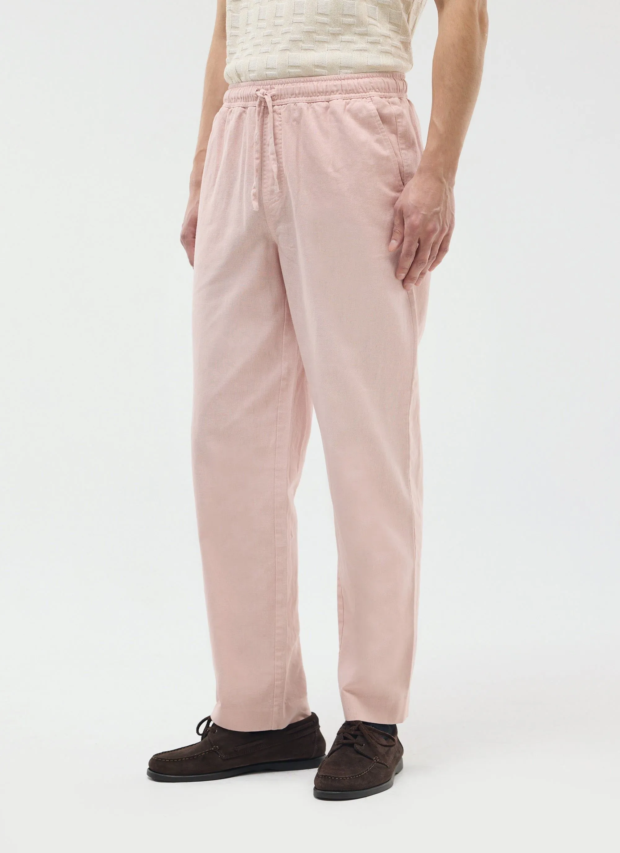 Linen Everyday Trousers | Dusty Pink sold by Percival product image thumbnail 2