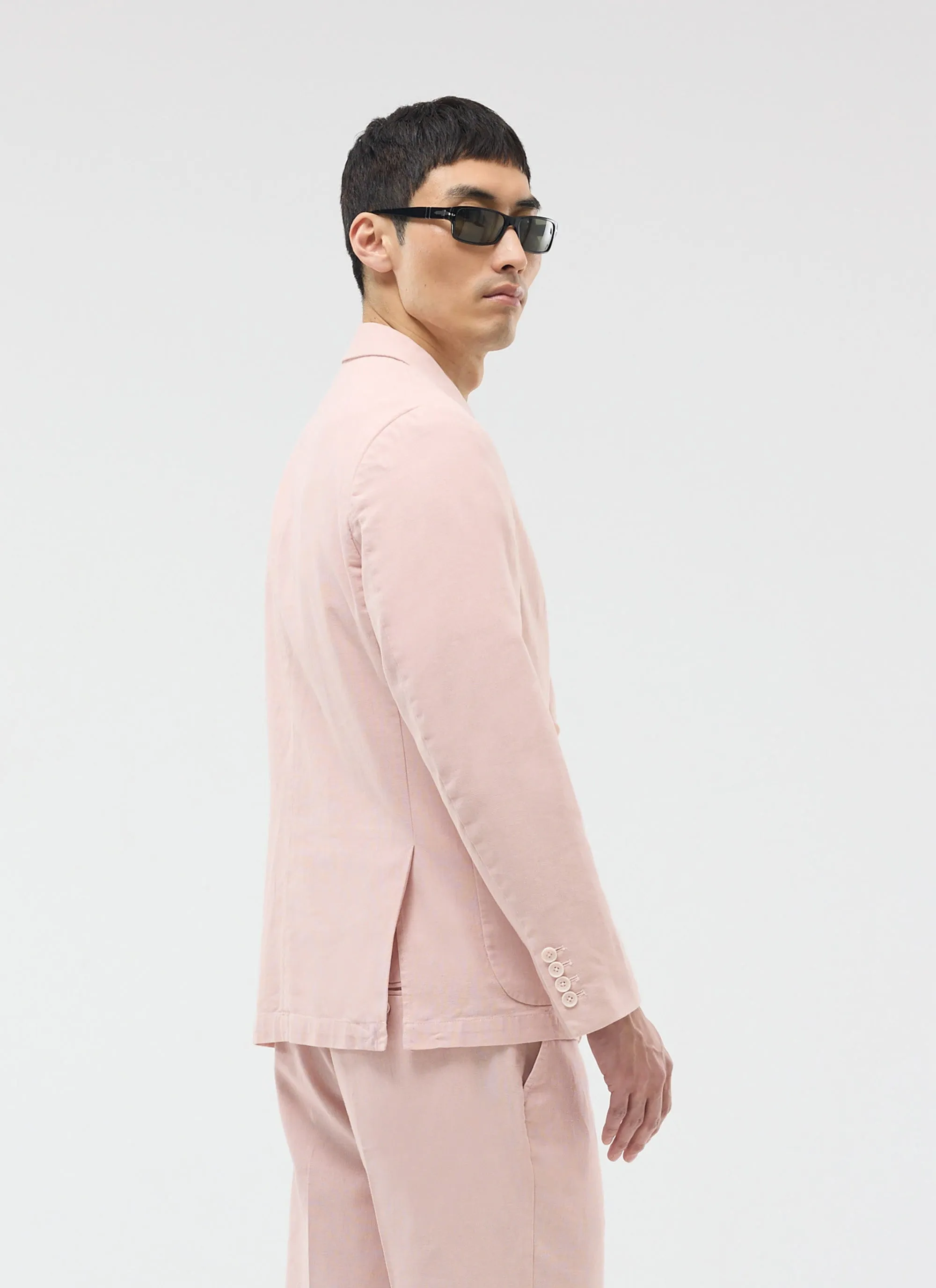 Tailored Blazer | Linen | Light Pink sold by Percival product image thumbnail 5