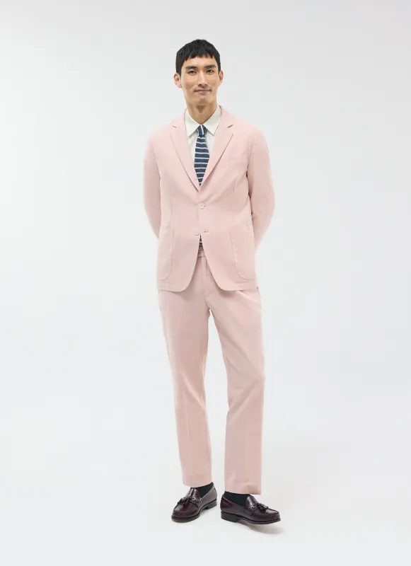 Tailored Linen Blazer | Dusty Pink sold by Percival