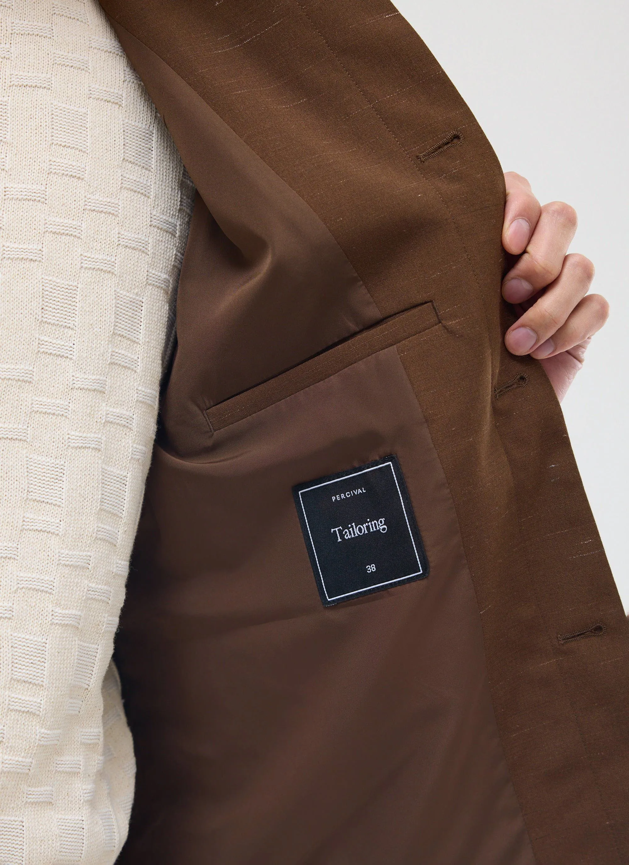 Trentino Tailored Patch Pocket Jacket | Brown sold by Percival product image thumbnail 4