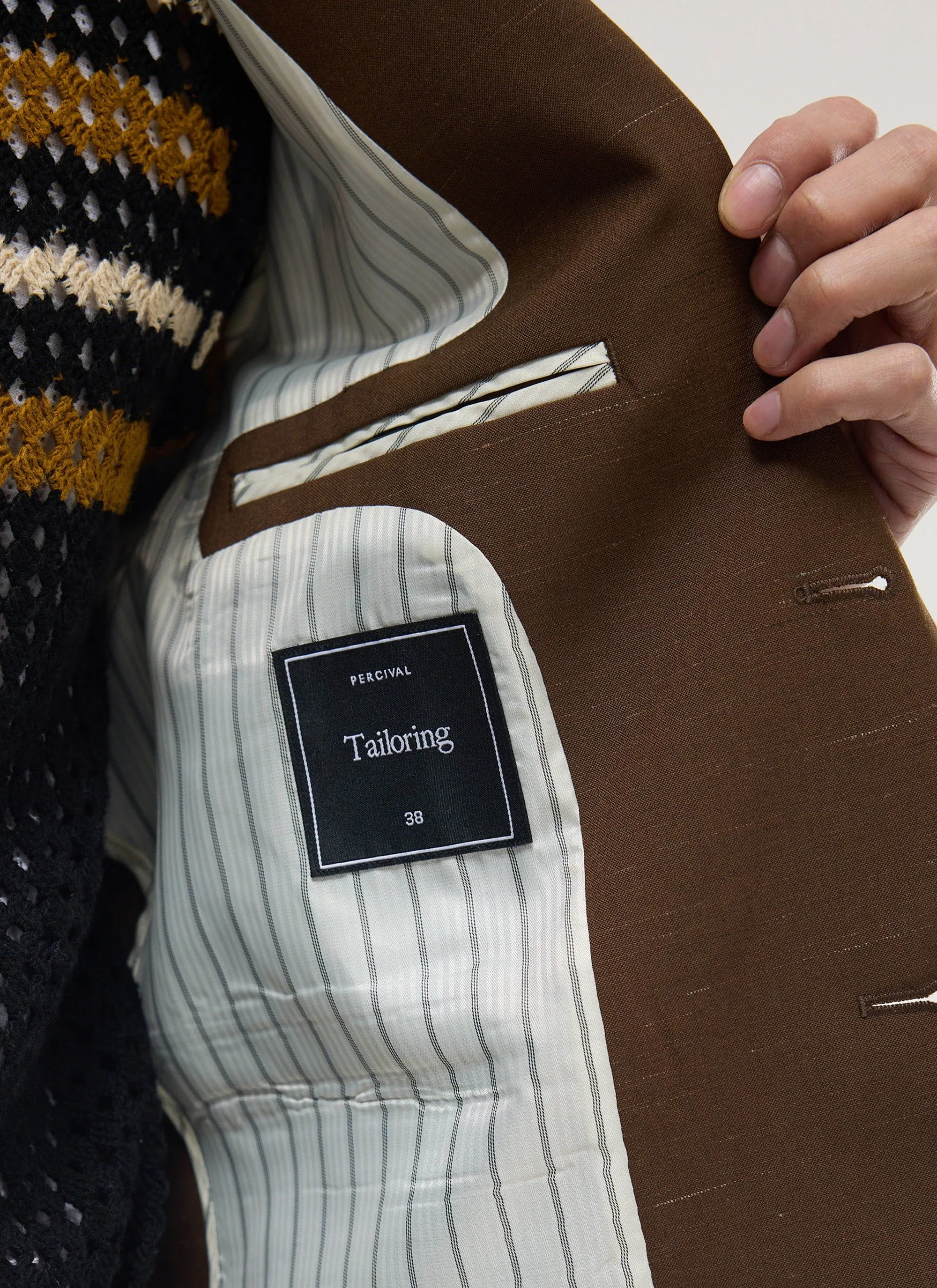 Trentino Tailored Blazer | Brown sold by Percival product image thumbnail 5