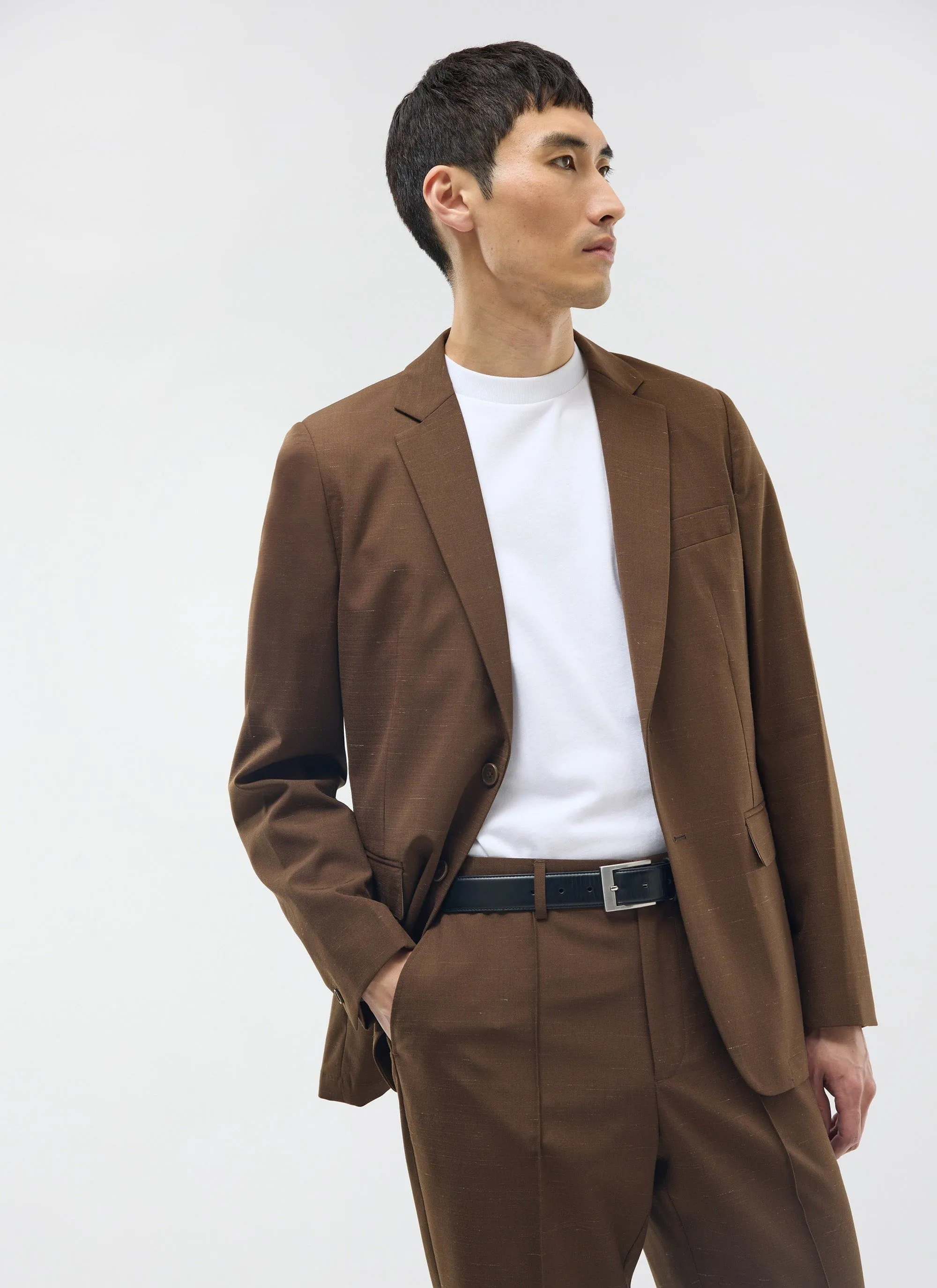 Trentino Tailored Blazer | Brown sold by Percival product image thumbnail 2
