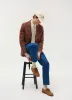 Tailored Linen Blazer | Brown sold by Percival