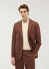Tailored Linen Blazer | Brown sold by Percival