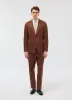 Tailored Linen Blazer | Brown sold by Percival