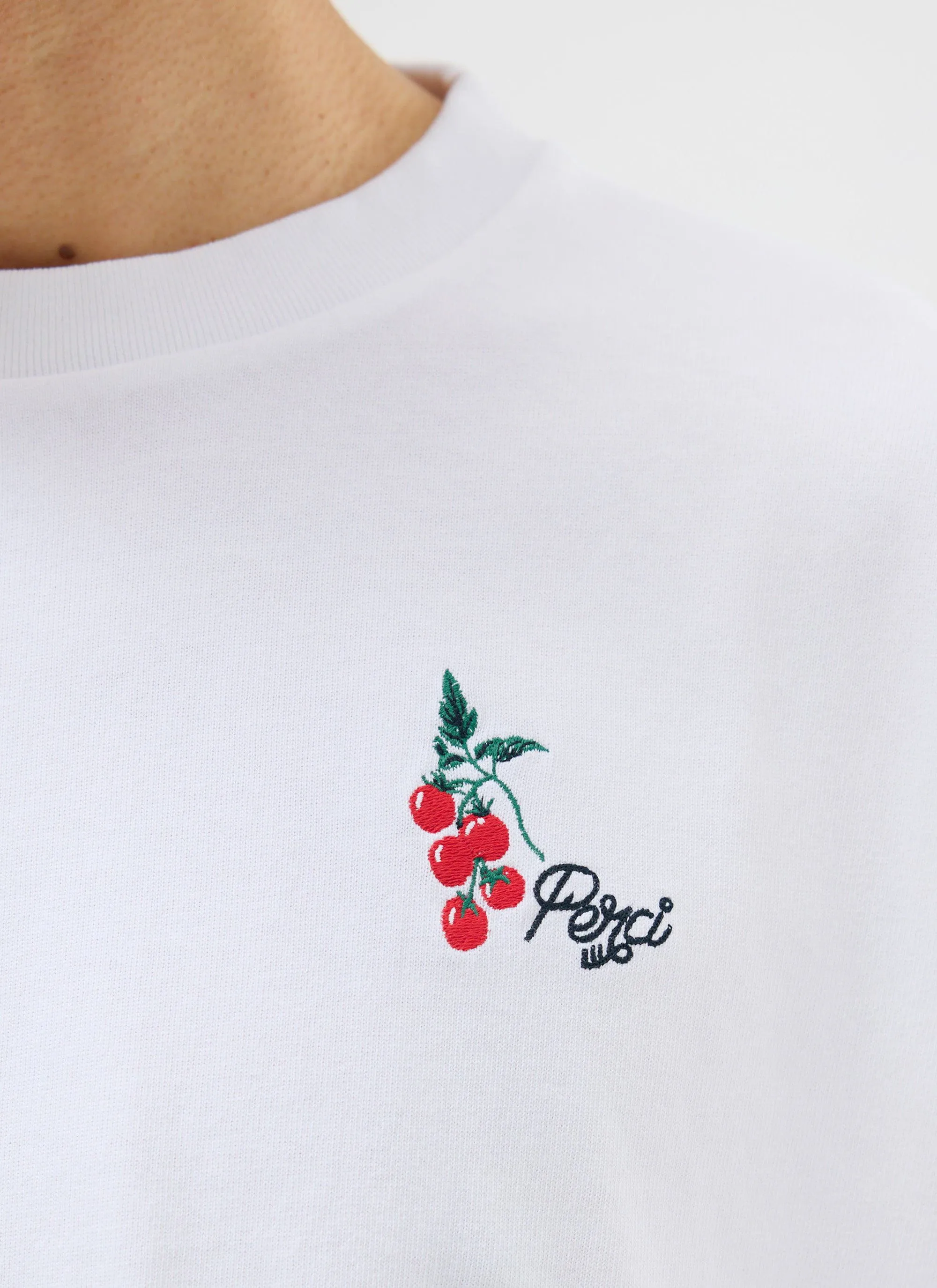 Pomodoro Oversized T Shirt | Organic Cotton | White sold by Percival product image thumbnail 2