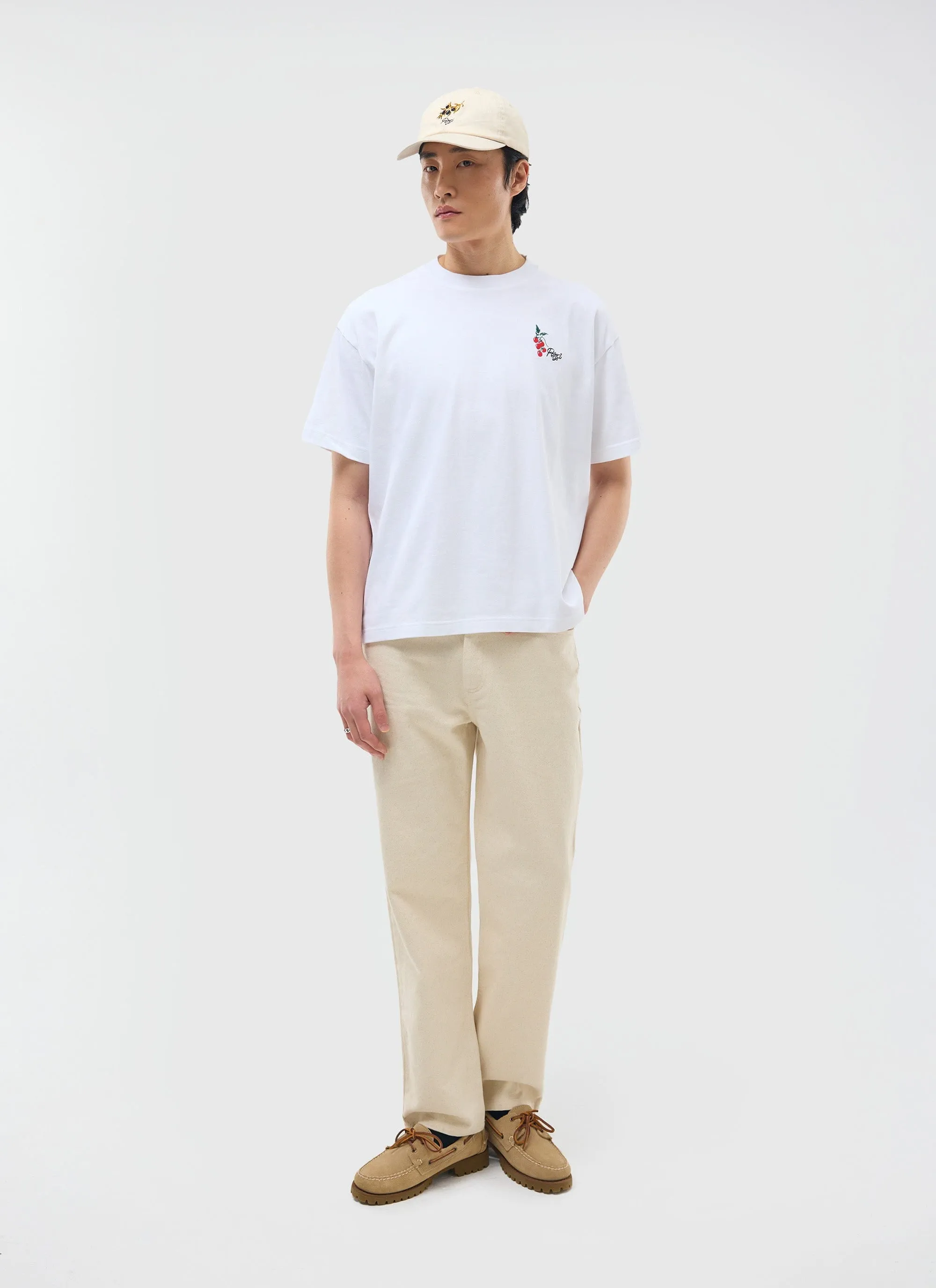 Pomodoro Oversized T Shirt | Organic Cotton | White sold by Percival product image thumbnail 5
