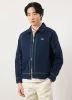 Calabria Harrington Jacket | Cotton | Navy sold by Percival