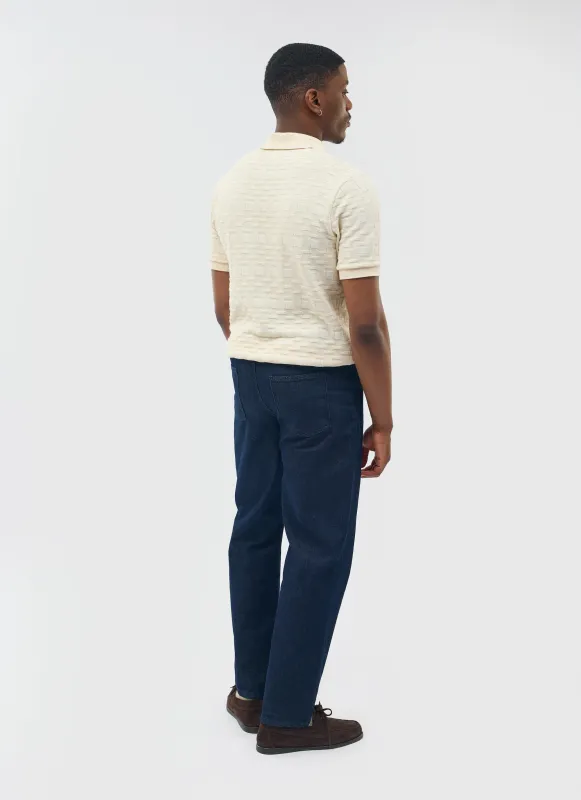 Deck Negroni Knitted Shirt | Cotton | Ecru sold by Percival