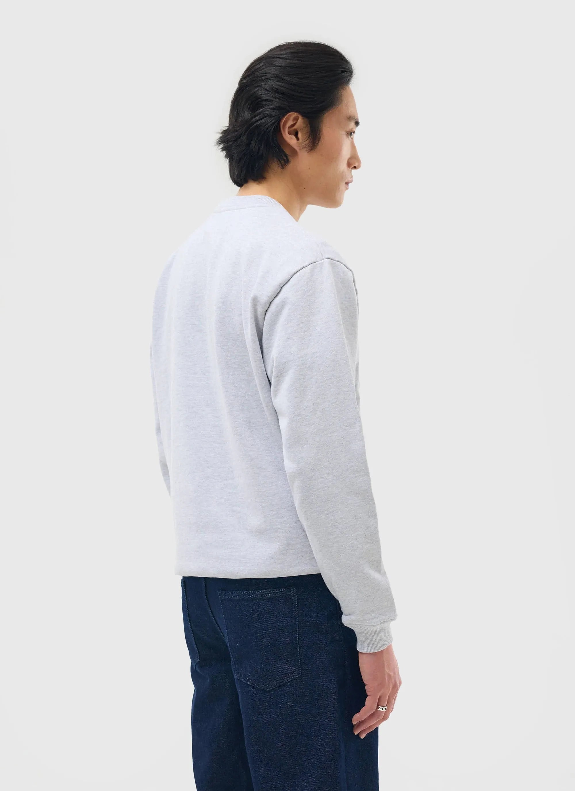 90's Dad Sweatshirt | Cotton | Athletic Grey sold by Percival product image thumbnail 4