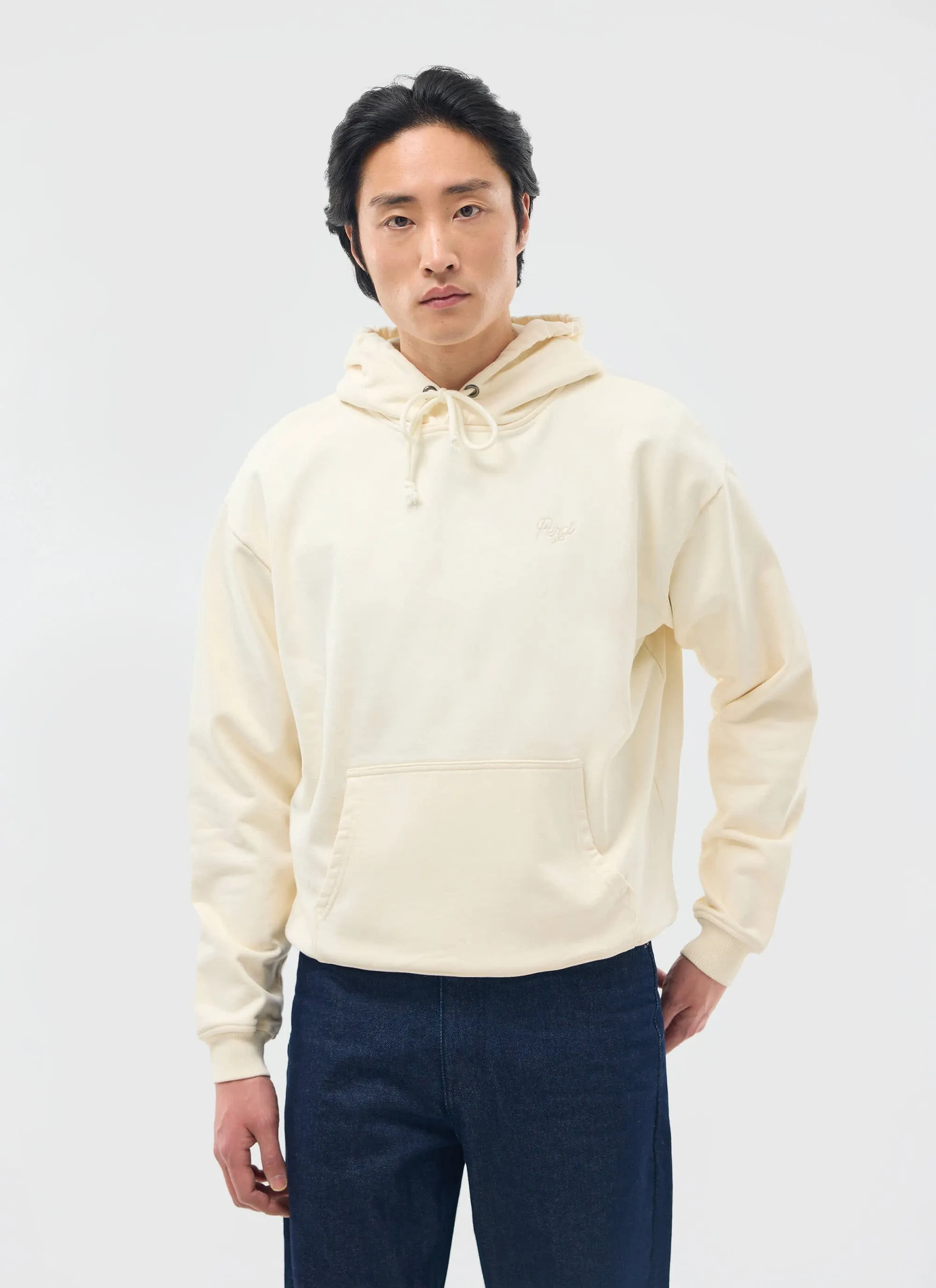 Perci Chainstitch Hoodie | Cotton | Ecru sold by Percival product image thumbnail 2