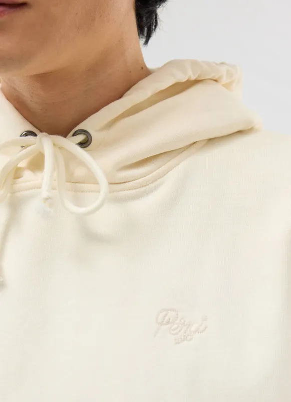 Perci Chainstitch Hoodie | Cotton | Ecru sold by Percival