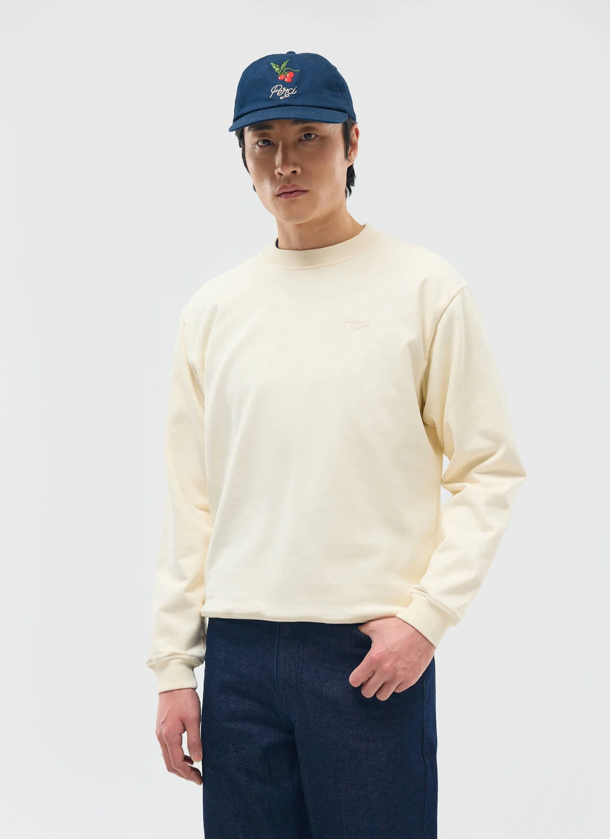 Perci Chainstitch Sweatshirt | Cotton | Ecru sold by Percival product image thumbnail 2