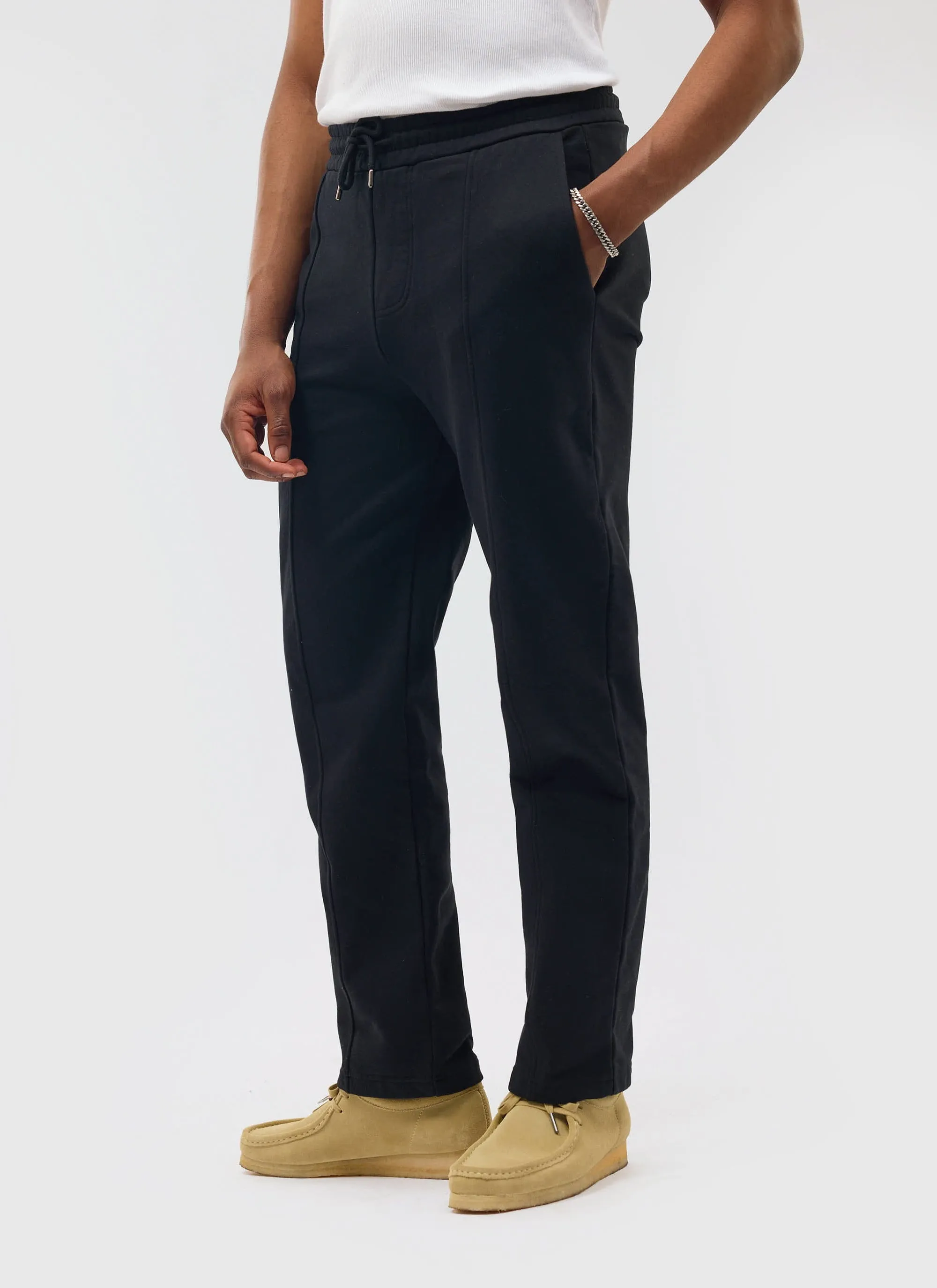 Perci Straight Leg Trackpants | Cotton | Black sold by Percival product image thumbnail 4