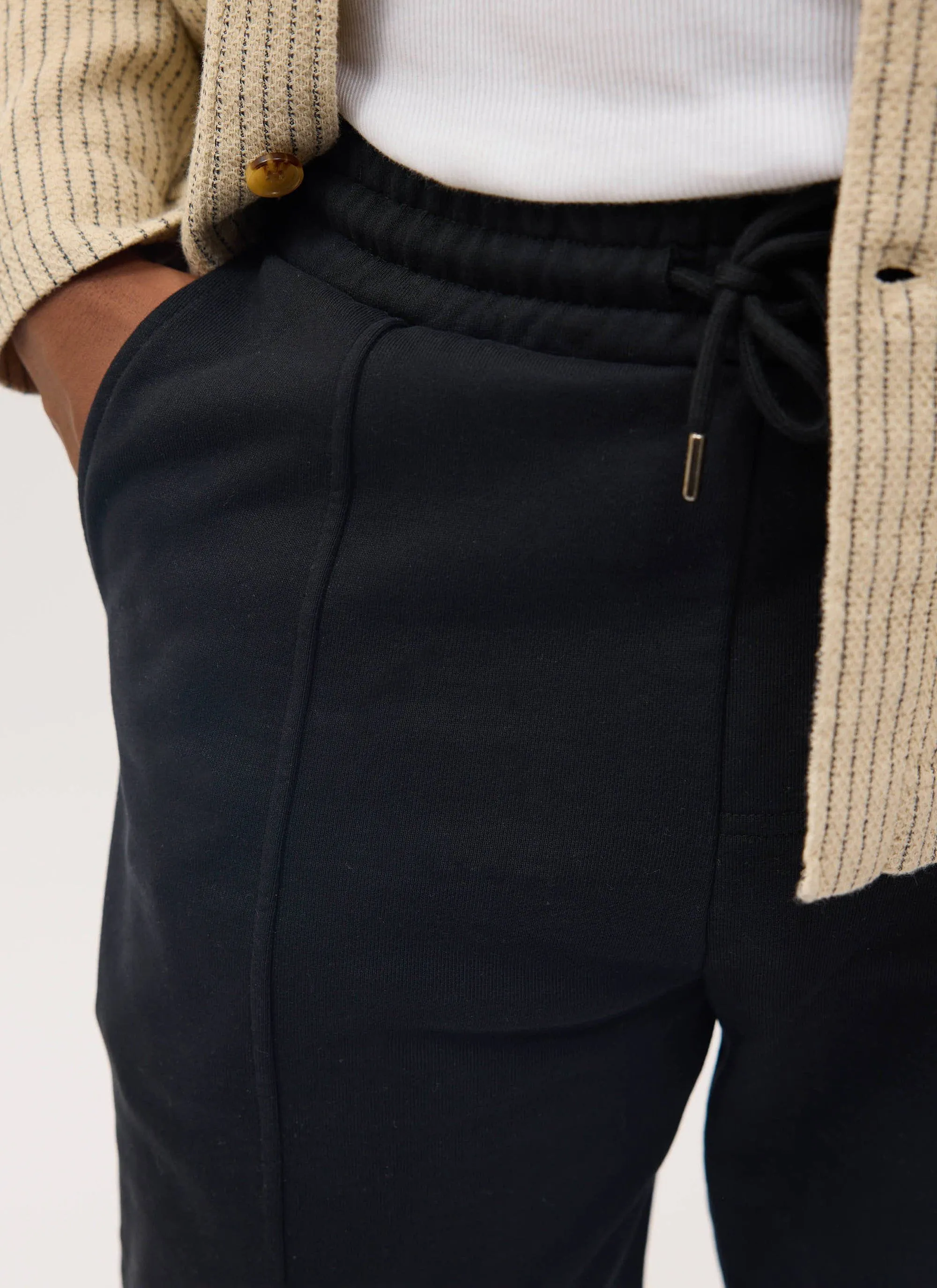 Perci Straight Leg Trackpants | Cotton | Black sold by Percival product image thumbnail 3