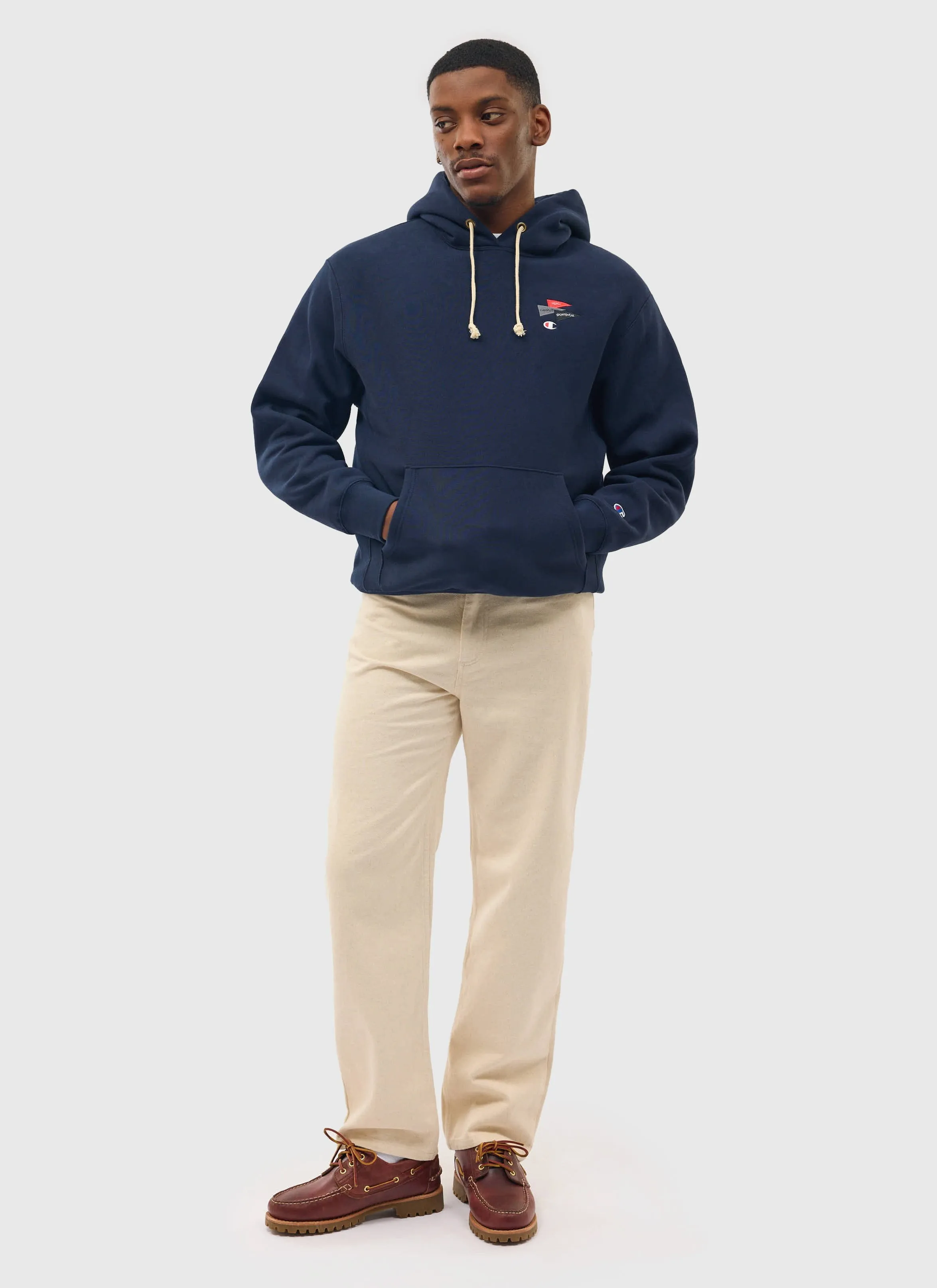 Campus Hoodie | Percival and Champion | Navy sold by Percival product image thumbnail 3
