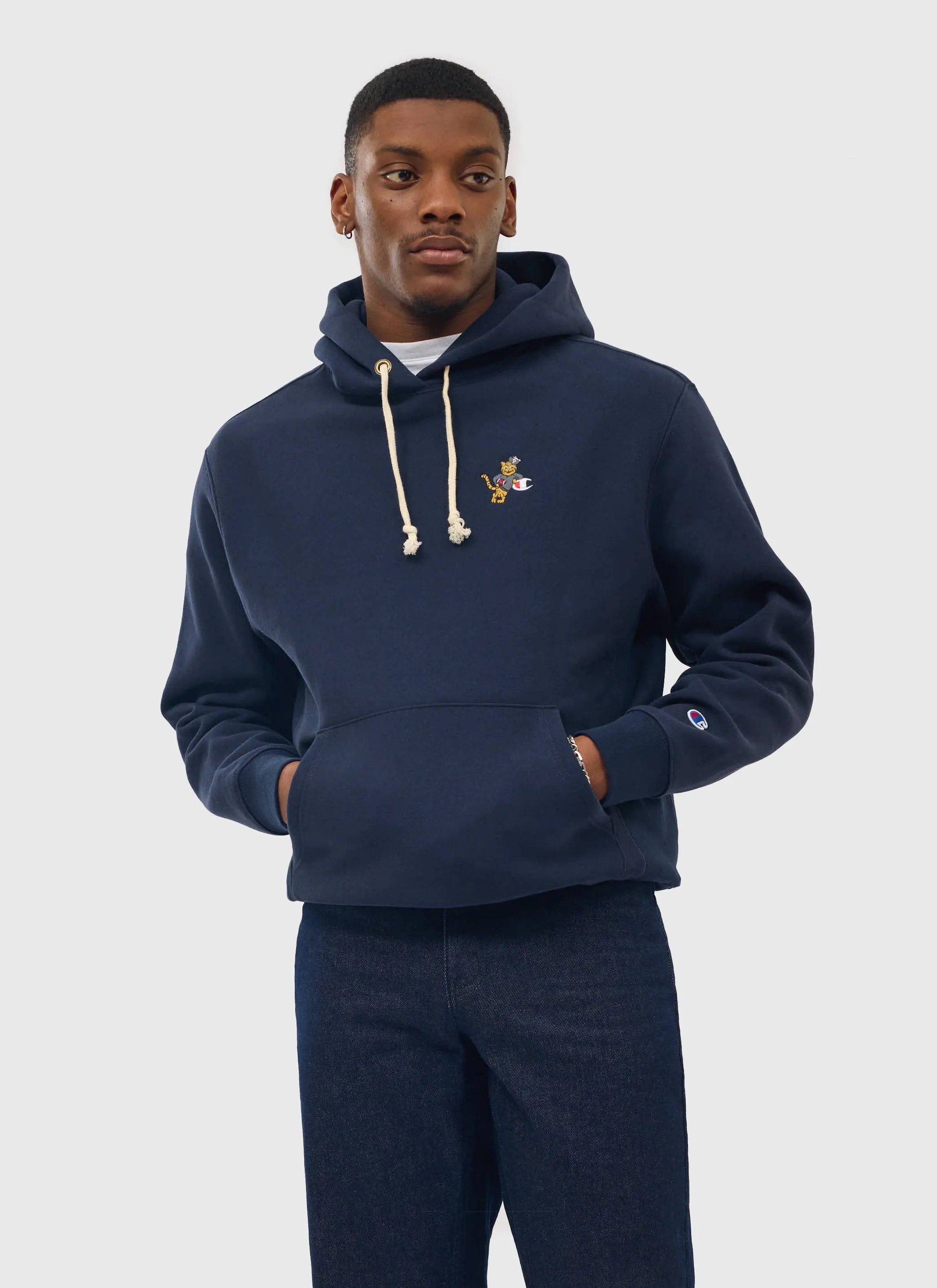 Tiger Mascot Hoodie | Percival and Champion | Navy sold by Percival product image thumbnail 2