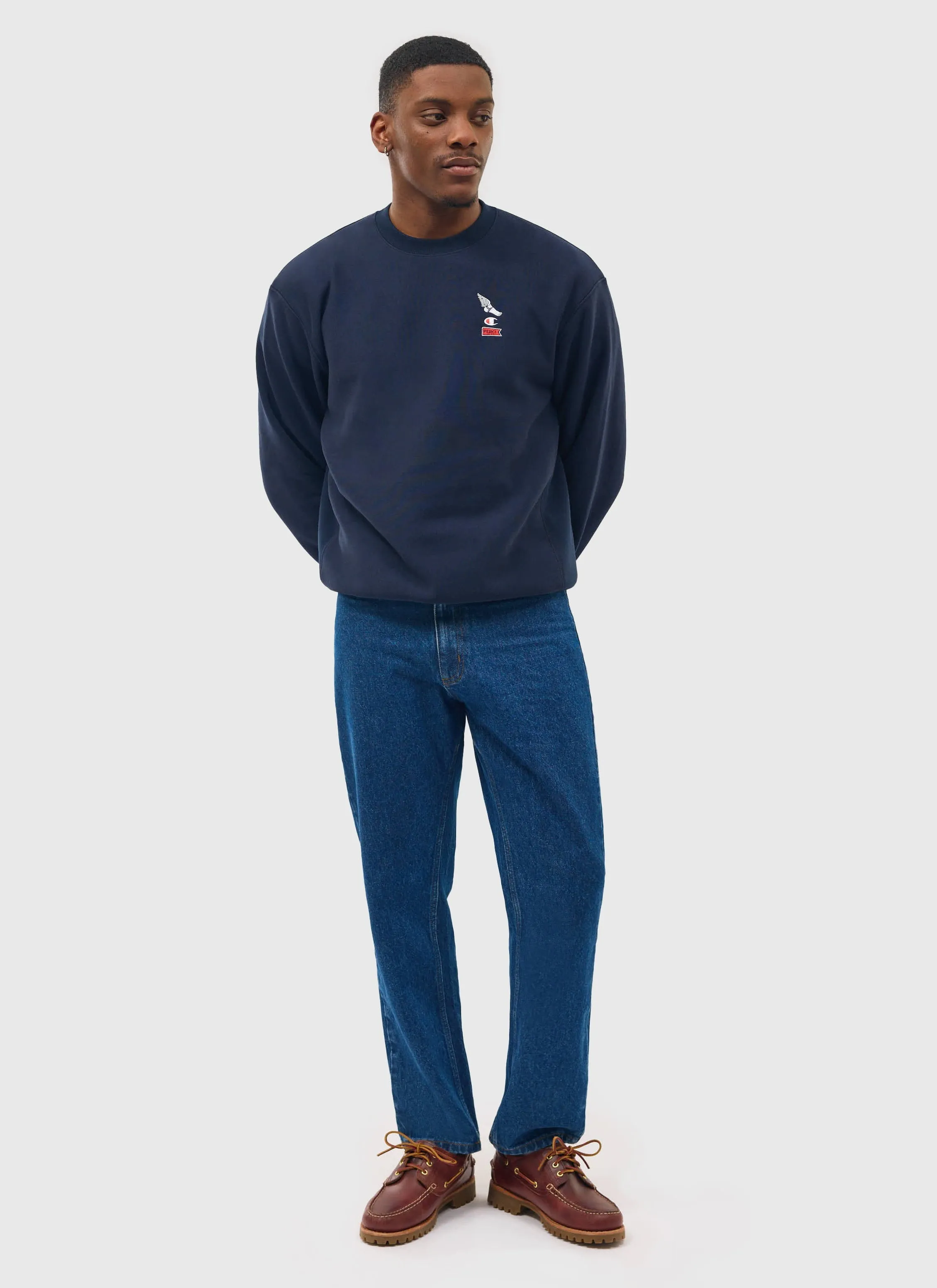 Wing Sweatshirt | Percival and Champion | Navy sold by Percival product image thumbnail 3