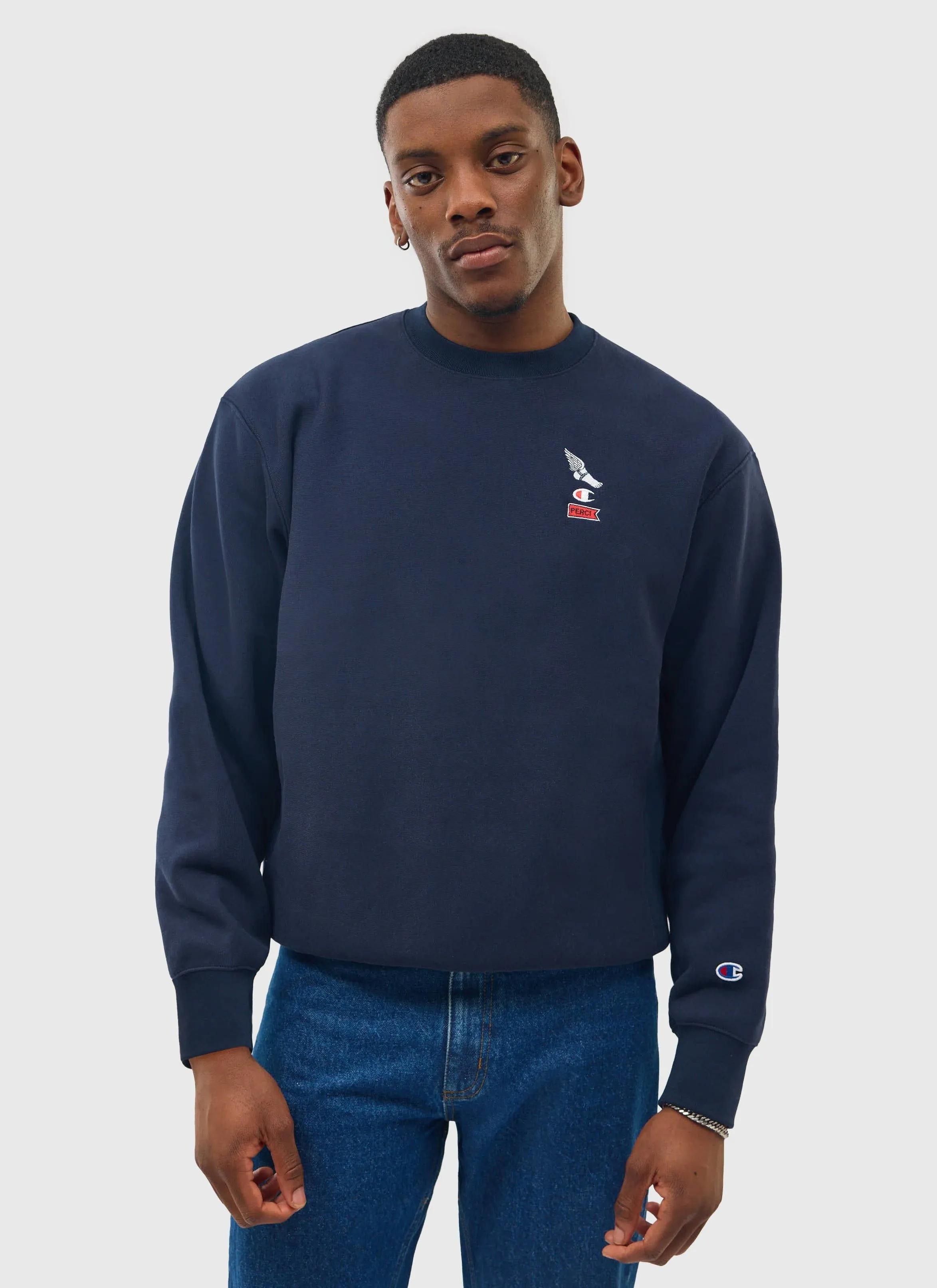 Wing Sweatshirt | Percival and Champion | Navy sold by Percival product image thumbnail 2