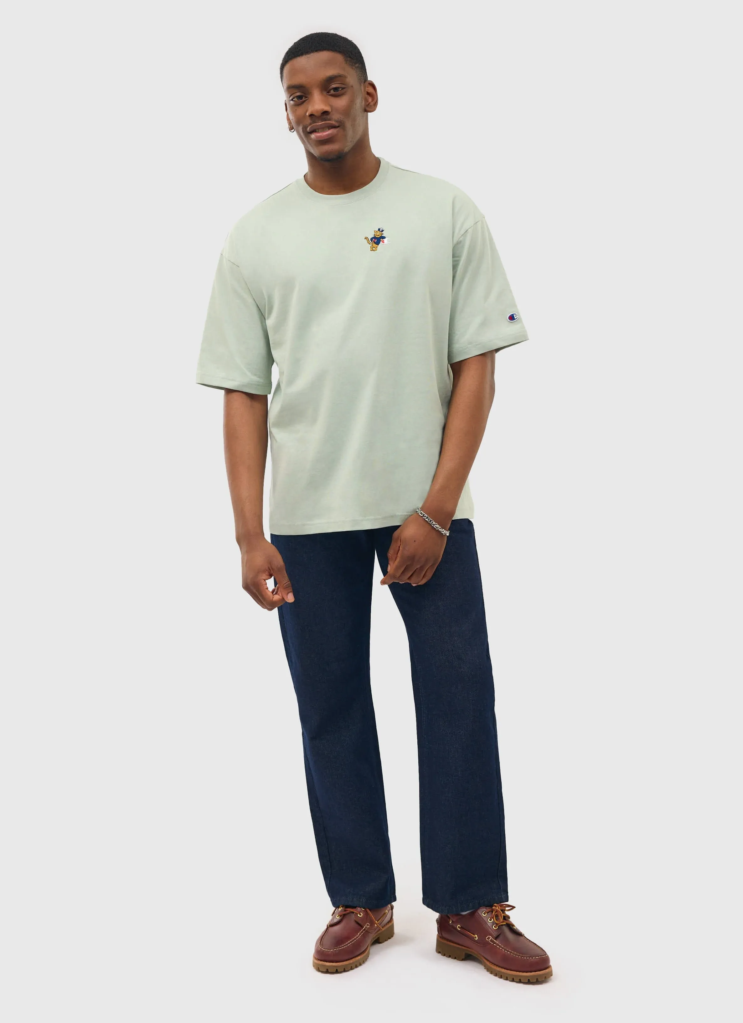 Tiger Mascot Oversized T Shirt | Percival and Champion | Cargo Olive sold by Percival product image thumbnail 4