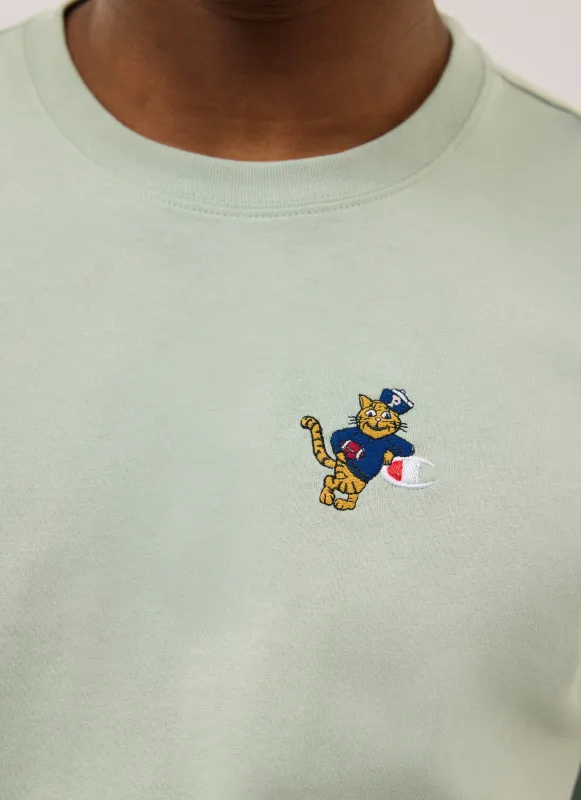 Tiger Mascot Oversized T Shirt | Percival and Champion | Cargo Olive sold by Percival