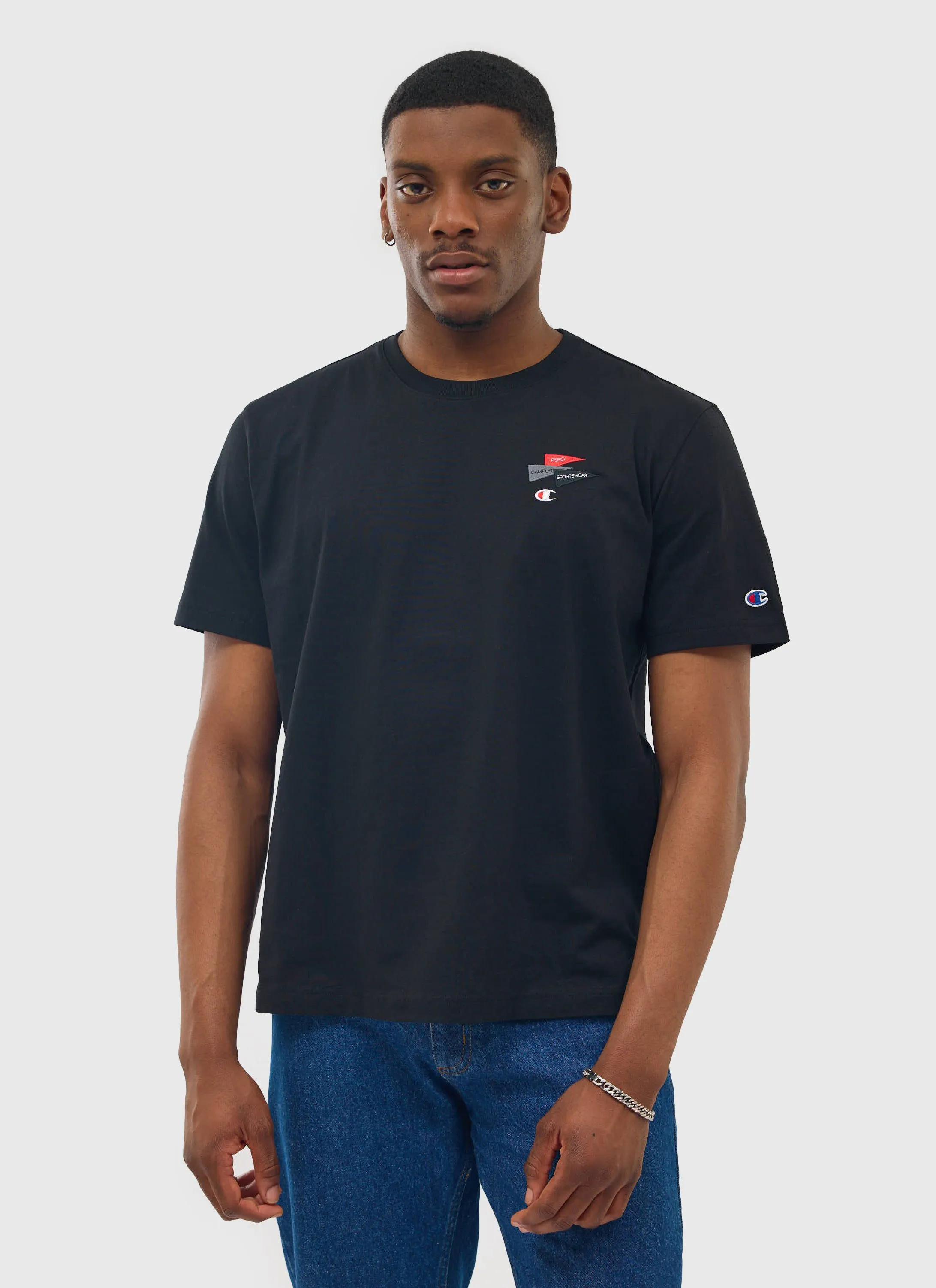 Campus Regular Fit T Shirt | Percival and Champion | Black sold by Percival product image thumbnail 2