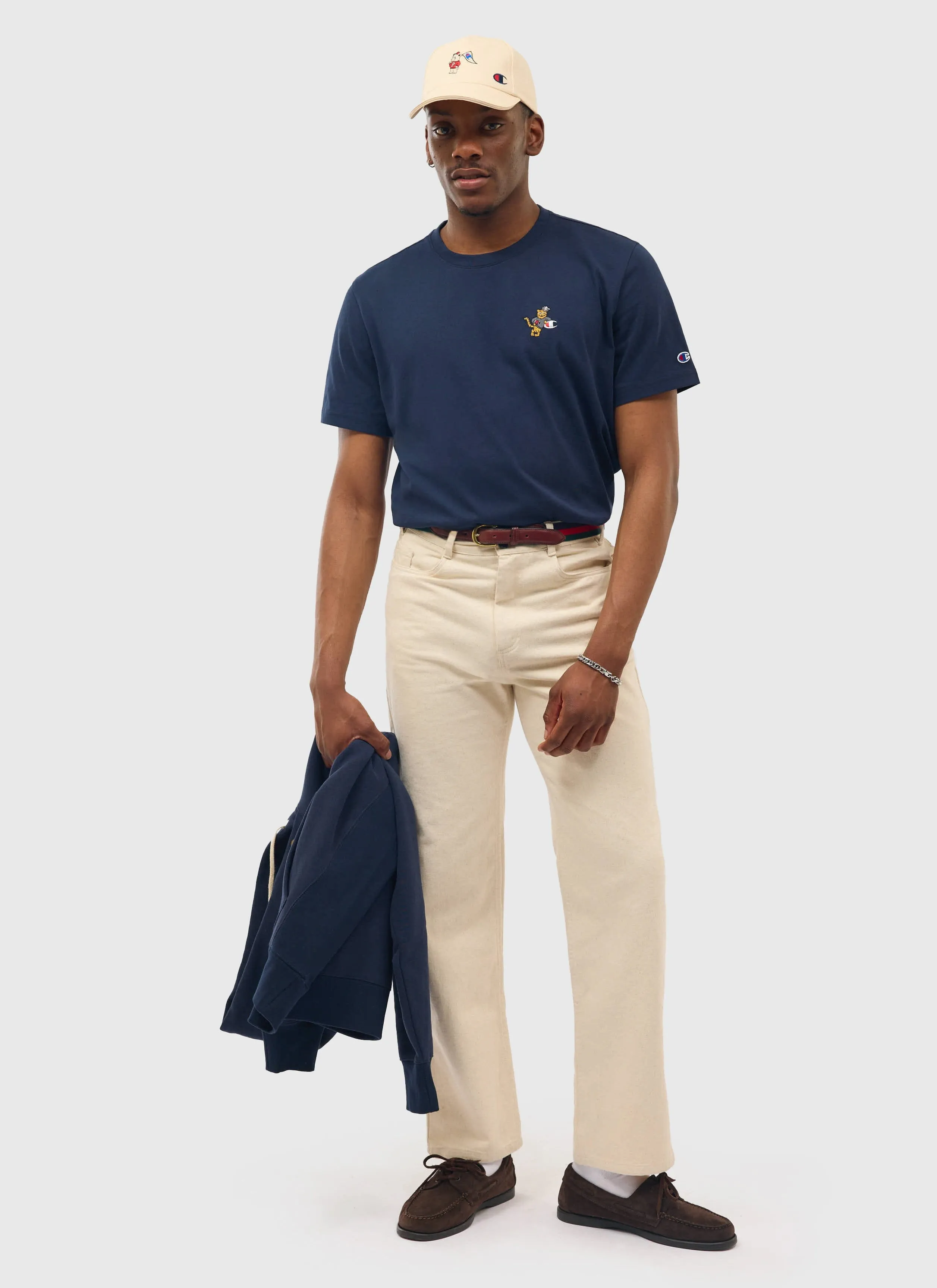 Tiger Mascot Regular Fit T Shirt | Percival and Champion | Navy sold by Percival product image thumbnail 3