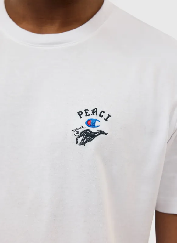 Speed Greyhound Regular Fit T Shirt | Percival and Champion | White sold by Percival