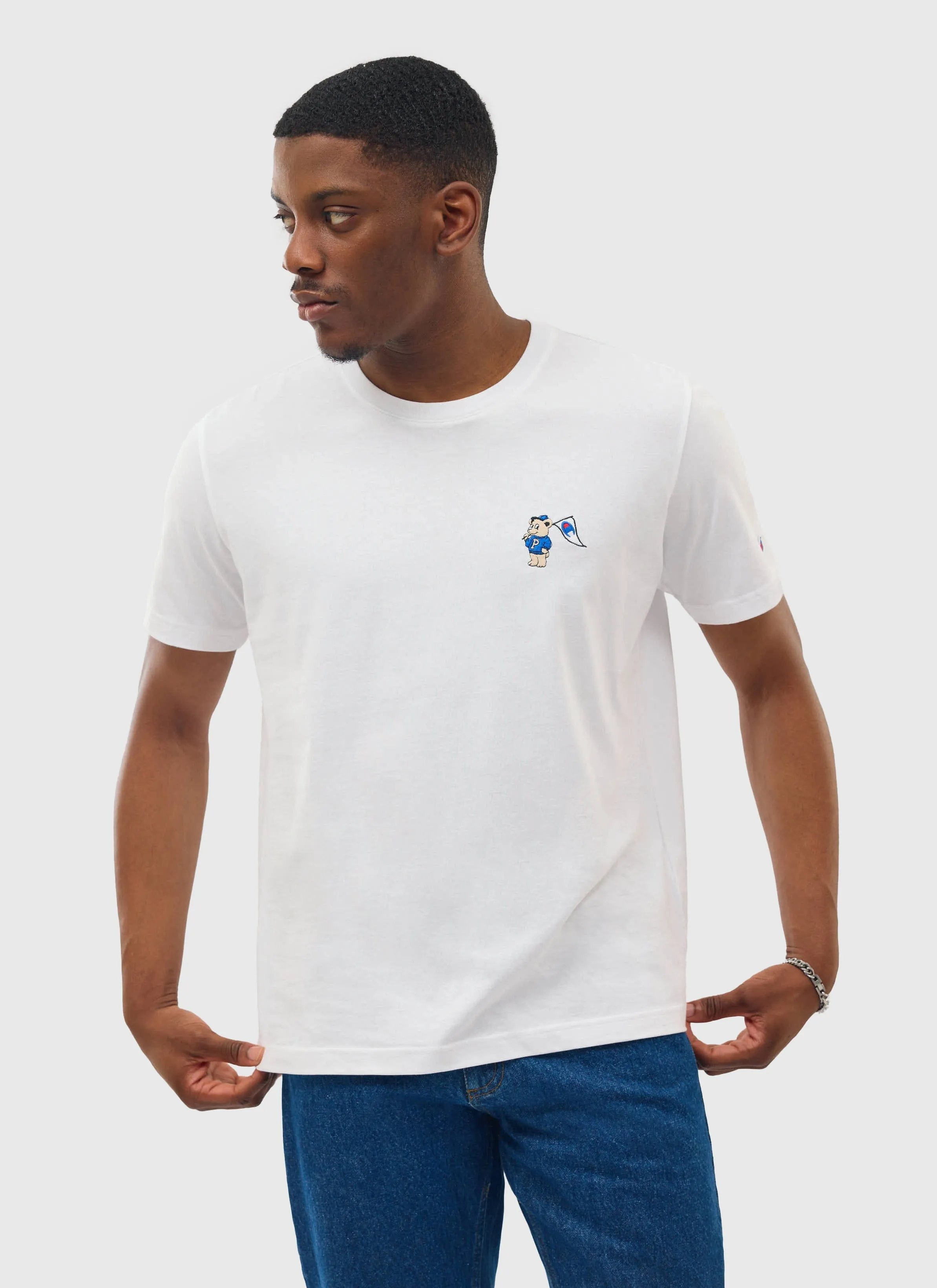 Bear Mascot Regular Fit T Shirt | Percival and Champion | White sold by Percival product image thumbnail 3