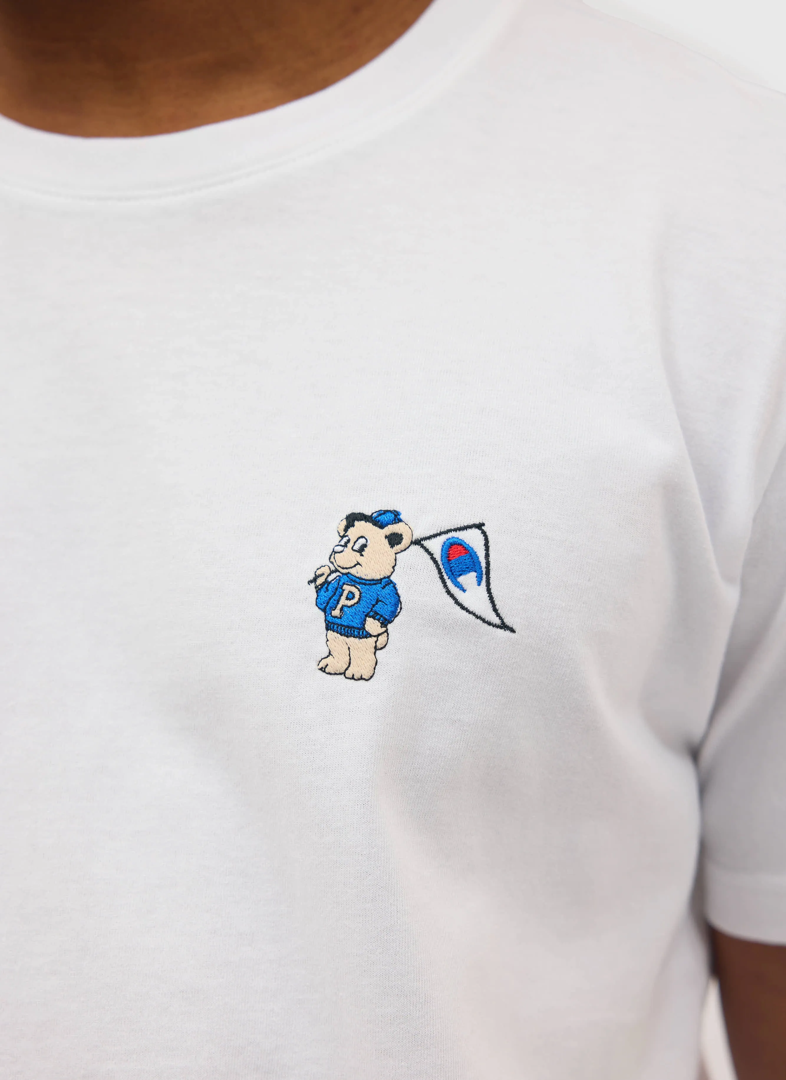 Bear Mascot Regular Fit T Shirt | Percival and Champion | White sold by Percival