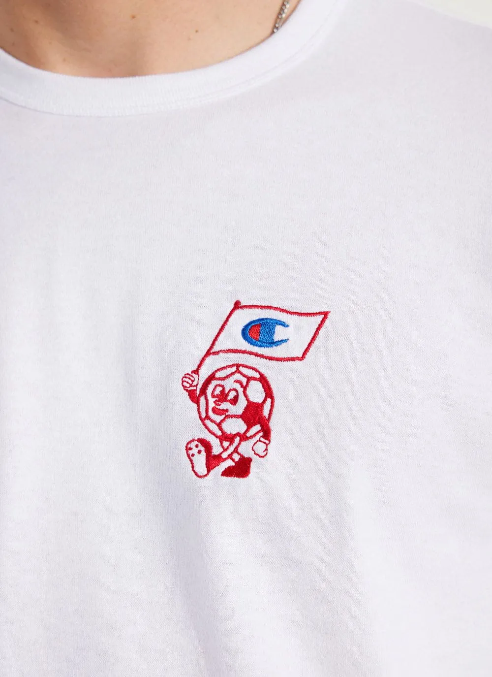 Mascot T Shirt | Champion and Percival | White sold by Percival