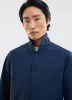 Boxy Cropped Pocket Overshirt | Navy sold by Percival